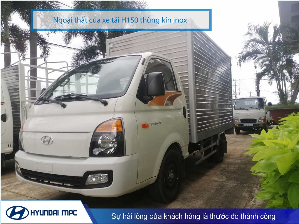 Xe tải Hyundai H150 thùng kín inox 1.5T